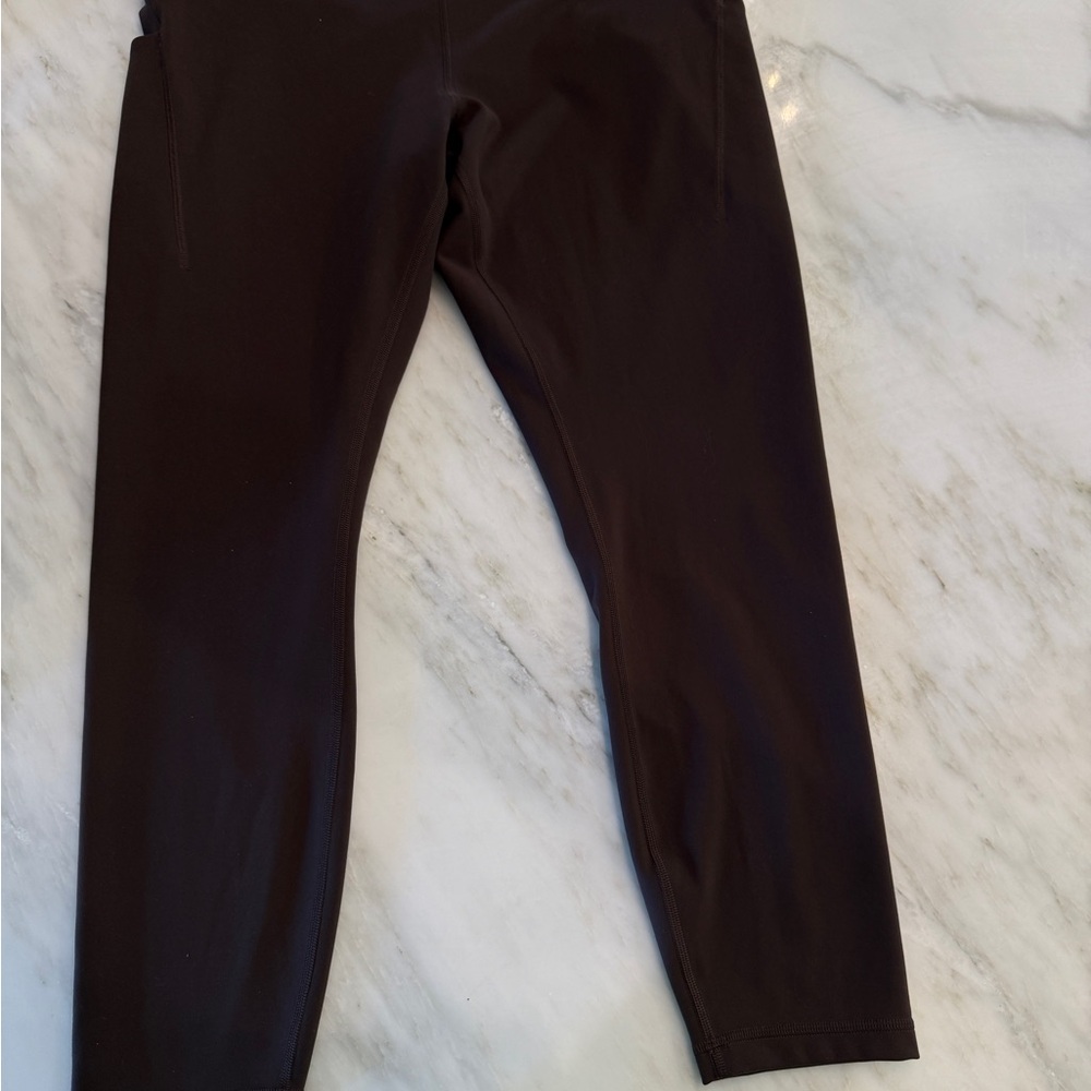 Lululemon Wunder Train Hie Rise Tight w/ Pockets 25” - Espresso - Picture 6 of 6